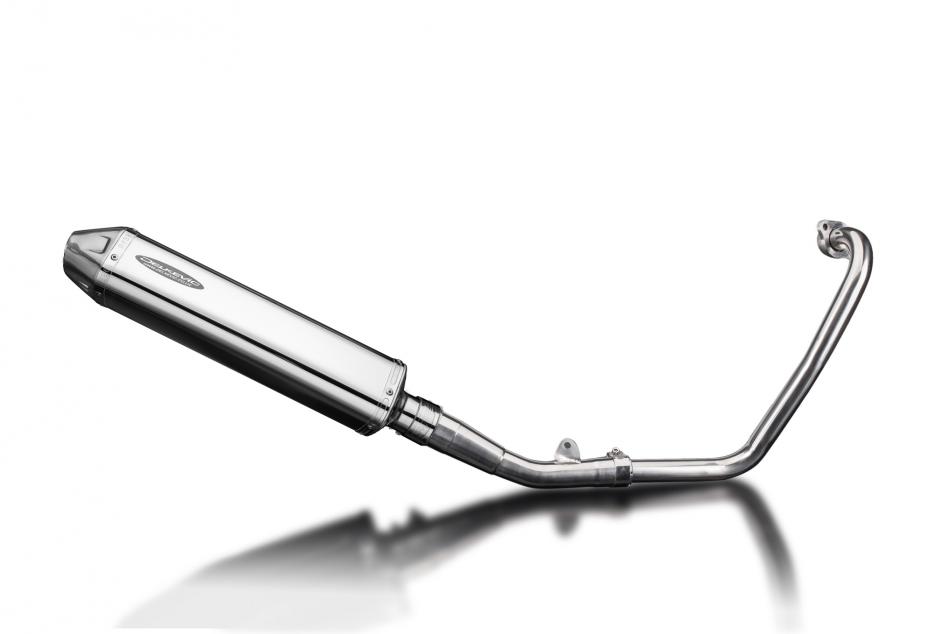 Yamaha MT125 2014-2019 Full Exhaust 420mm Tri-Oval Stainless Silencer