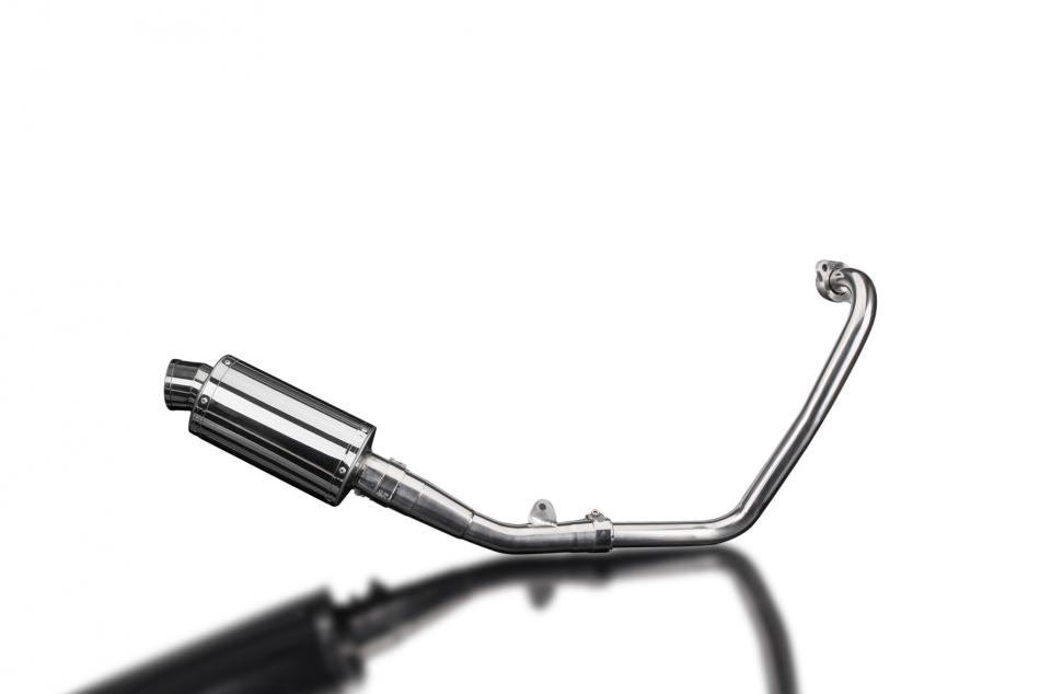 YAMAHA MT125 2014-2019 FULL EXHAUST SYSTEM 225mm STAINLESS OVAL SILENCER