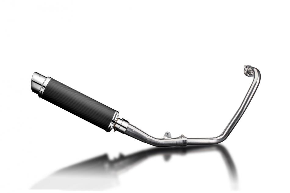 YAMAHA MT125 2014-2019 FULL EXHAUST SYSTEM 350mm CARBON ROUND BSAU SILENCER