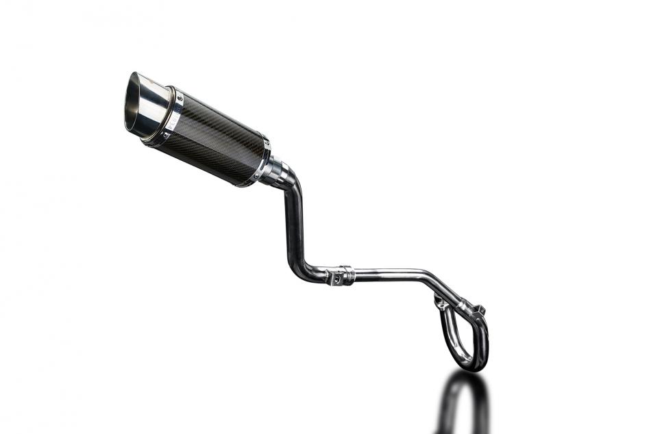 HONDA CRF250 L-M 2012-16 FULL EXHAUST SYSTEM 200mm CARBON ROUND SILENCER