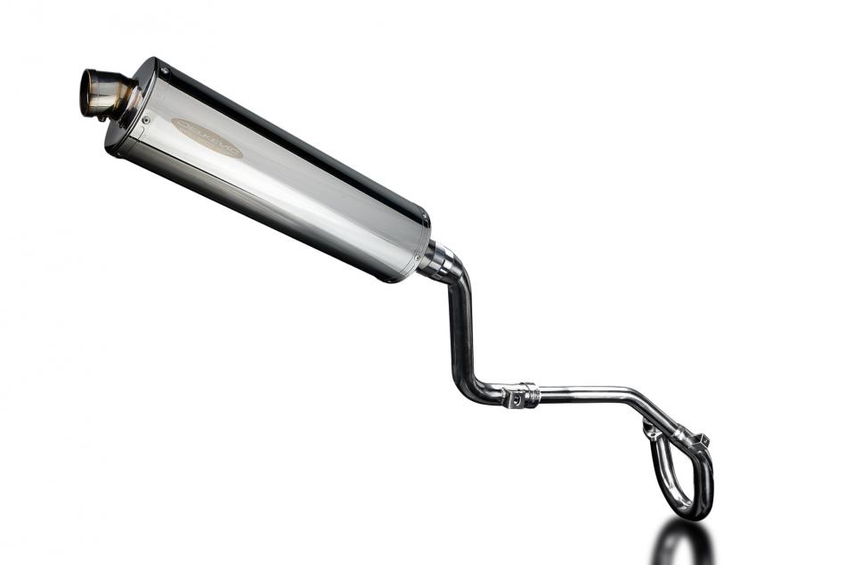 HONDA CRF250 L-M 2012-16 FULL EXHAUST SYSTEM 450mm STAINLESS OVAL BSAU SILENCER