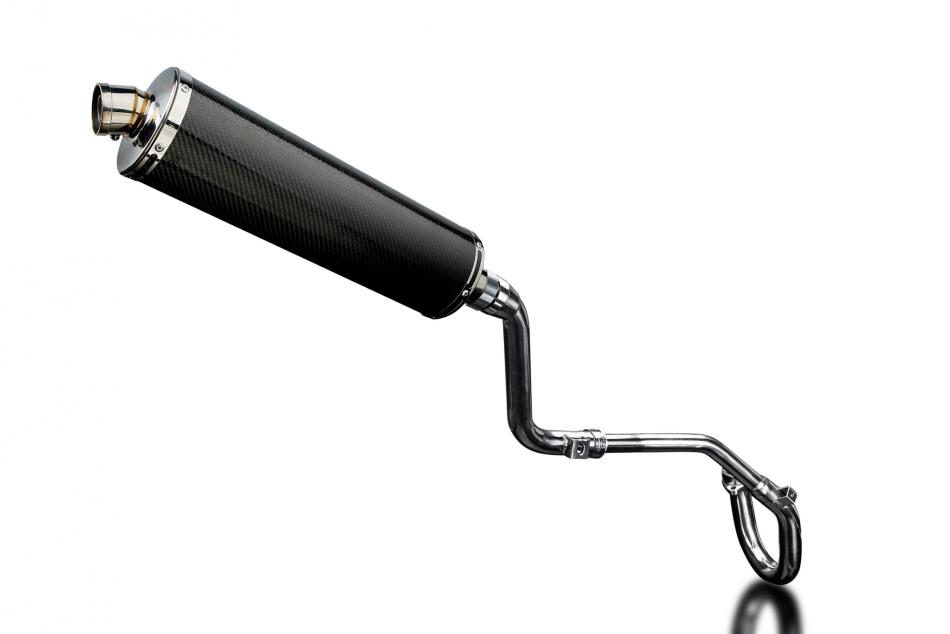 HONDA CRF250 L-M 2012-16 FULL EXHAUST SYSTEM 450mm CARBON OVAL BSAU SILENCER