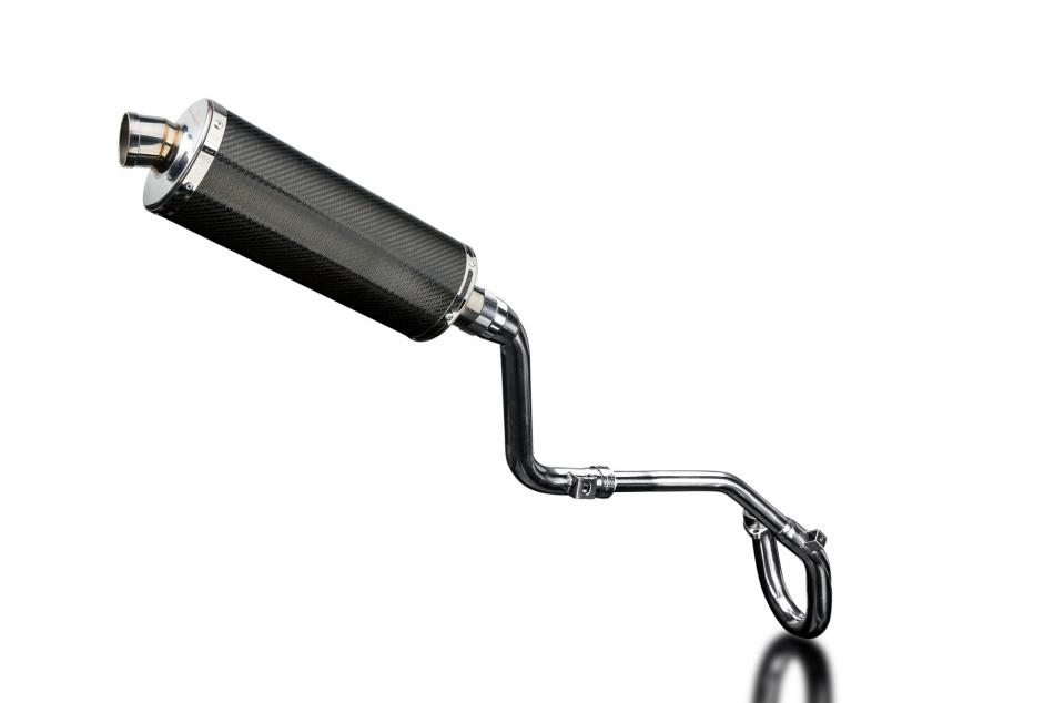 HONDA CRF250 L-M 2012-16 FULL EXHAUST SYSTEM 350mm CARBON OVAL BSAU SILENCER