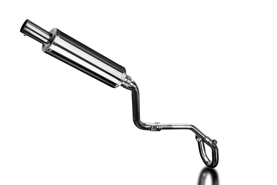 HONDA CRF250 L-M 2012-16 FULL EXHAUST SYSTEM 350mm STAINLESS ROUND BSAU SILENCER