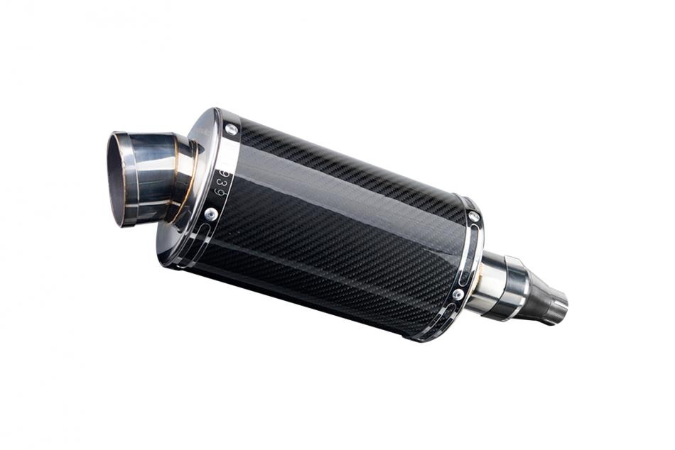 DERBI SENDA TERRA ADVENTURE 125 2008-2017 225mm OVAL CARBON EXHAUST KIT