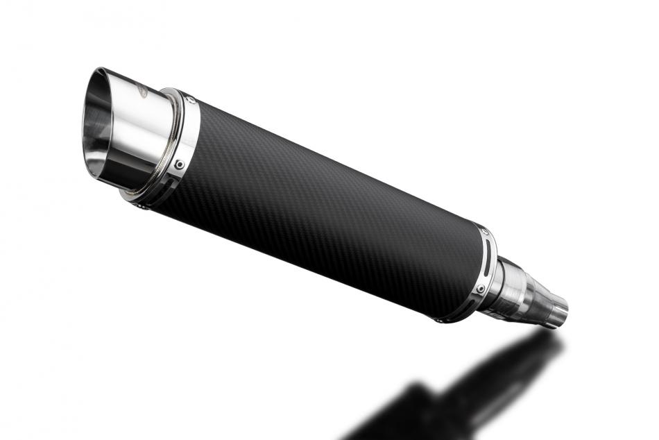 DERBI SENDA TERRA ADVENTURE 125 08-17 350mm CARBON ROUND BSAU SILENCER EXHAUST