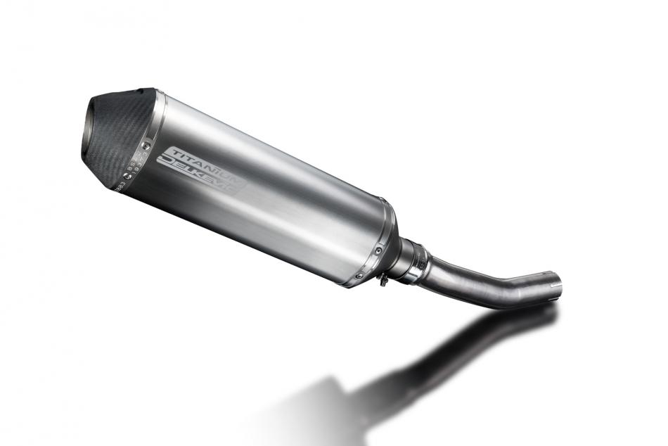 Kawasaki KLR650A 1987-2007 343mm X-Oval Titanium Exhaust Silencer Can Kit