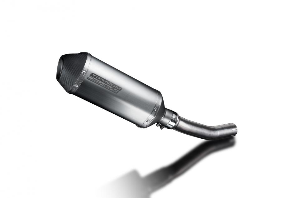 Kawasaki KLR650A 1987-2007 260mm X-Oval Titanium Exhaust Silencer Can Kit