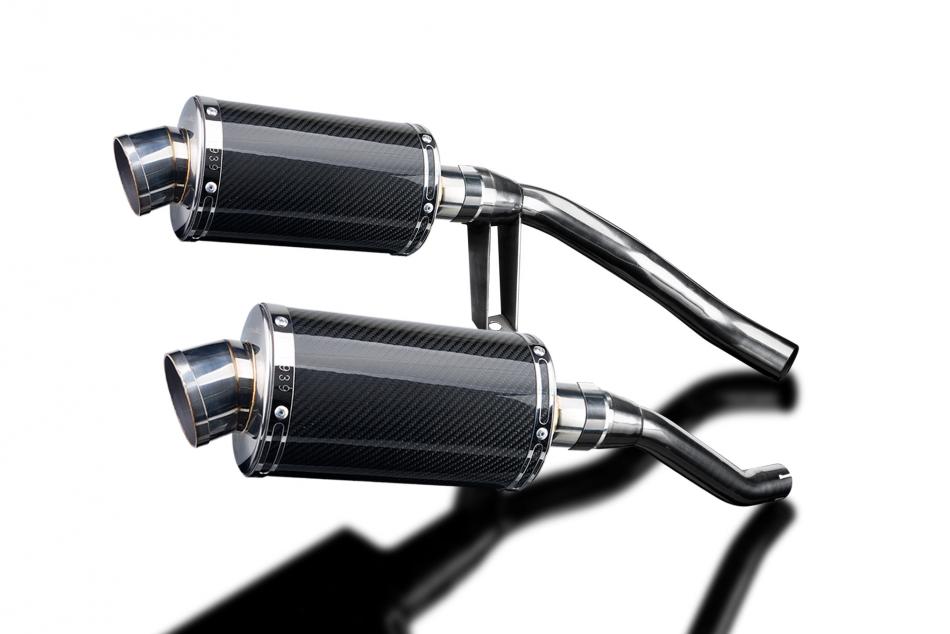 SUZUKI GW250 INAZUMA 2012-2018 225mm OVAL CARBON SILENCER EXHAUST KIT