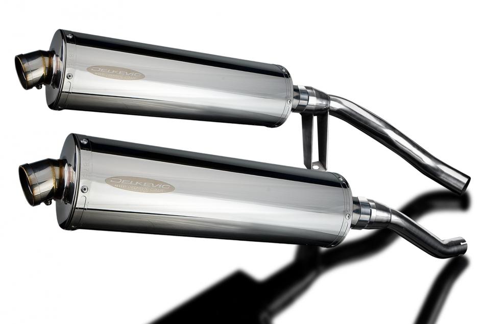 SUZUKI GW250 INAZUMA 2012-2018 450mm OVAL STAINLESS BSAU SILENCER EXHAUST KIT