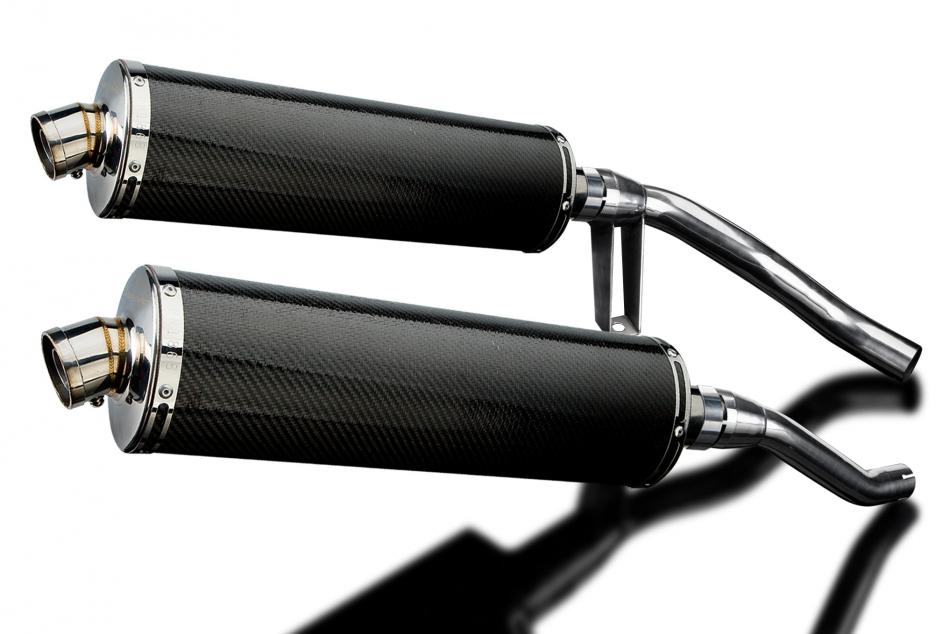 SUZUKI GW250 INAZUMA 2012-2018 450mm OVAL CARBON BSAU SILENCER EXHAUST KIT