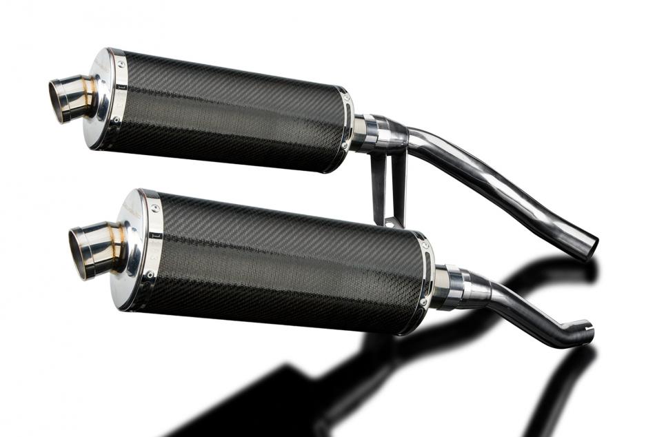 SUZUKI GW250 INAZUMA 2012-2018 350mm OVAL CARBON BSAU SILENCER EXHAUST KIT