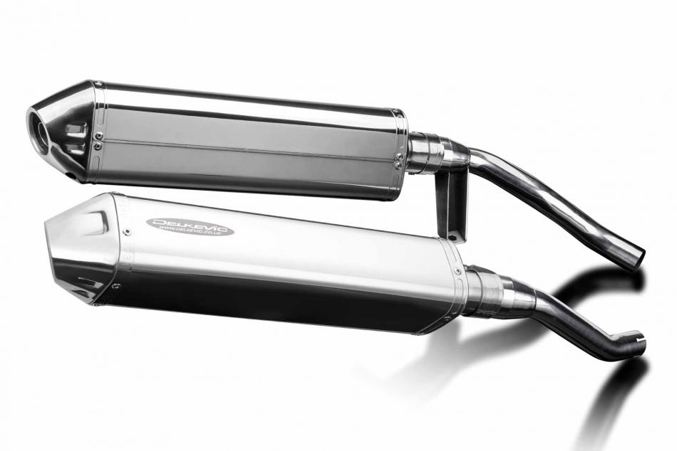 Suzuki GW250 Inazuma 2012-2018 420mm Tri-Oval Stainless Exhaust Silencer Can Kit