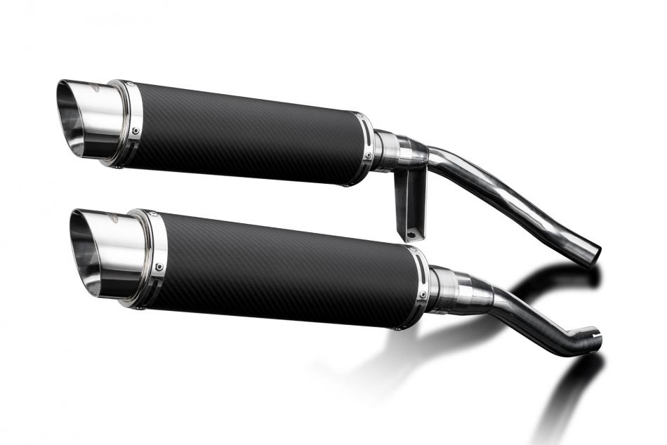 SUZUKI GW250 INAZUMA 12-18 350mm CARBON ROUND BSAU SILENCER EXHAUST KIT