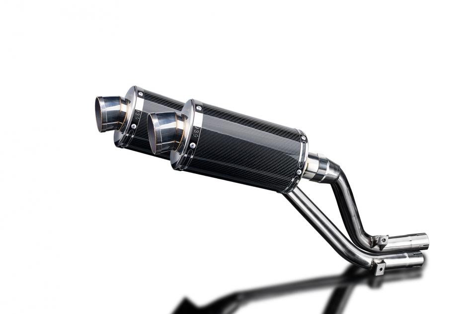 HONDA NX650 DOMINATOR 1995-2002 225mm OVAL CARBON SILENCER EXHAUST KIT