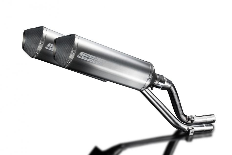 Honda NX650 Dominator 1995-2002 343mm X-Oval Titanium Exhaust Silencer Can Kit