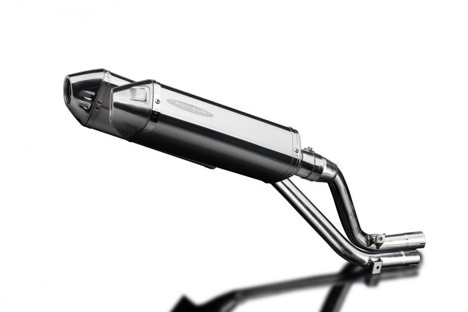 HONDA NX650 DOMINATOR 1995-2002 320mm TRI STAINLESS BSAU SILENCER EXHAUST KIT