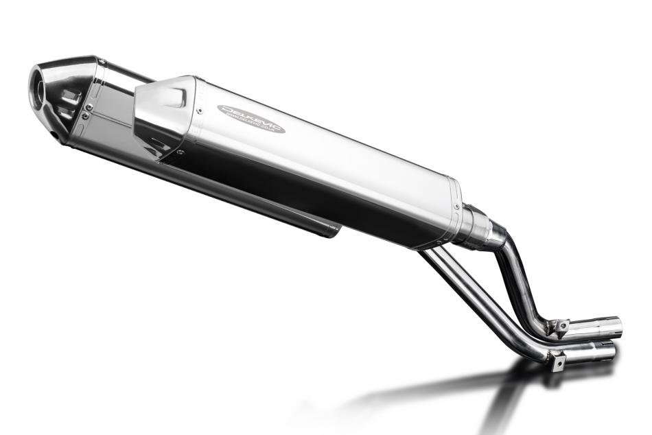 Honda NX650 Dominator 1995-2002 420mm Tri-Oval Stainless Exhaust Silencer Kit