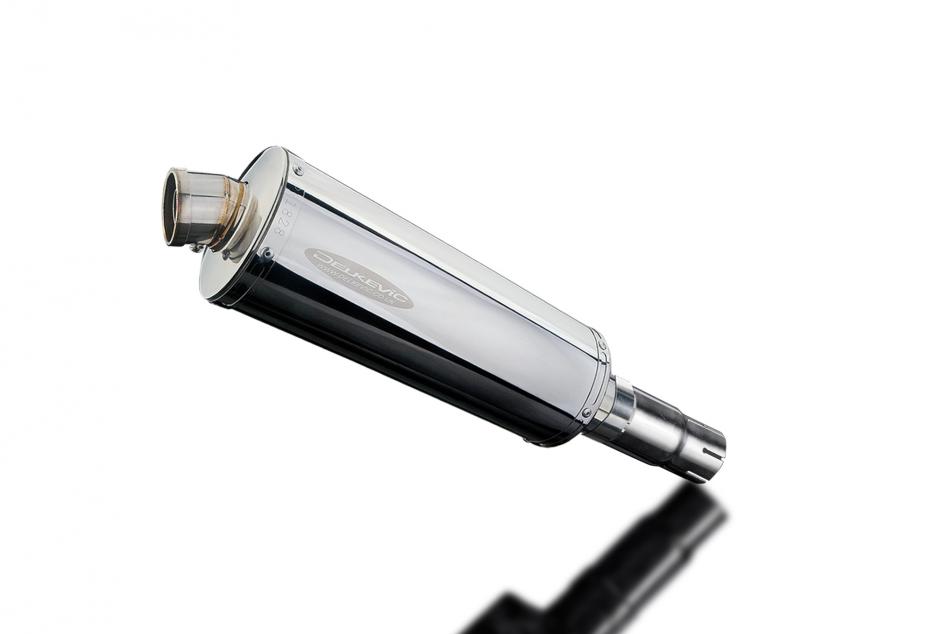 KYMCO XCITING 400i 2014-2017 350mm OVAL STAINLESS BSAU SILENCER EXHAUST KIT