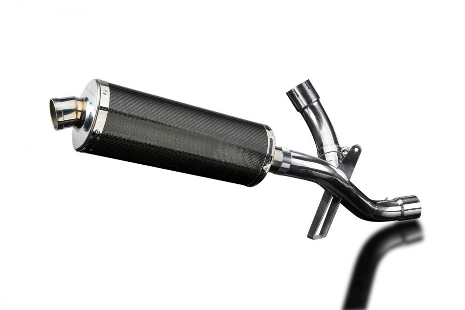 DUCATI MULTISTRADA 1200 2016-2018 DECAT 350mm OVAL CARBON BSAU EXHAUST KIT
