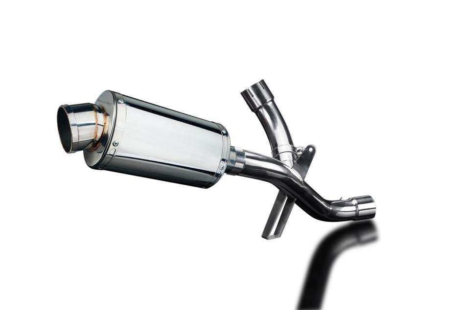 MULTISTRADA 1200 ENDURO 2016-2018 / DE-CAT SS70 OVAL 225mm (9 inch) SILENCER 304 STAINLESS STEEL
