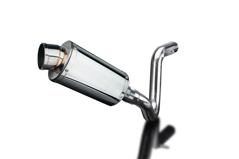 125 DUKE 2011-2015 / DE-CAT SS70 OVAL 225mm (9 inch) SILENCER 304 STAINLESS STEEL