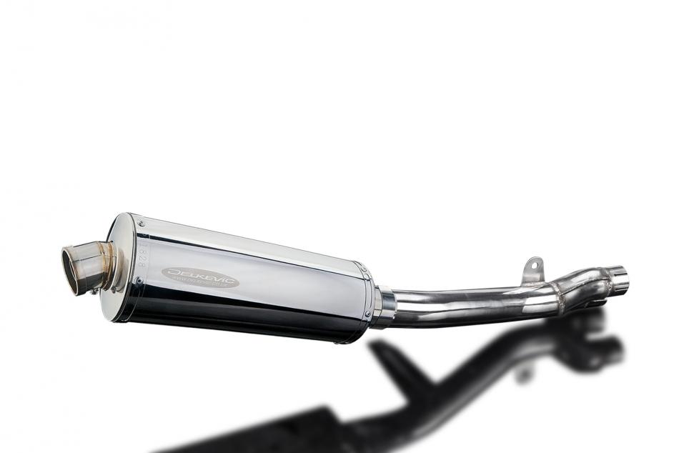 HONDA NT650V DEAUVILLE 1998-2005 350mm OVAL STAINLESS BSAU SILENCER EXHAUST KIT