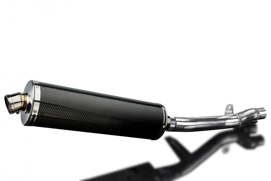 HONDA NT650V DEAUVILLE 1998-2005 450mm OVAL CARBON BSAU SILENCER EXHAUST KIT