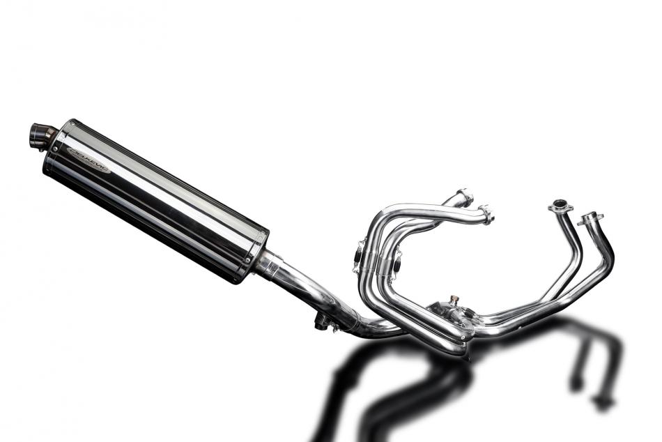 HONDA VFR800X CROSSRUNNER 11-14 FULL EXHAUST 450mm STAINLESS OVAL SILENCER