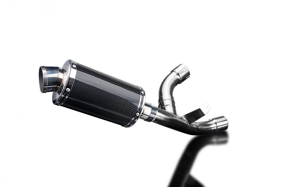 DUCATI SUPERSPORT 939 2017-2019 DECAT 225mm OVAL CARBON EXHAUST KIT