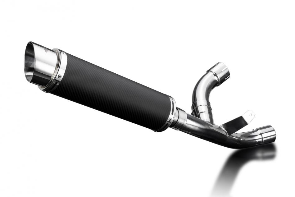 SUPERSPORT 939 2017 / DE-CAT DL10 ROUND 350mm (14 inch) CARBON FIBRE SILENCER