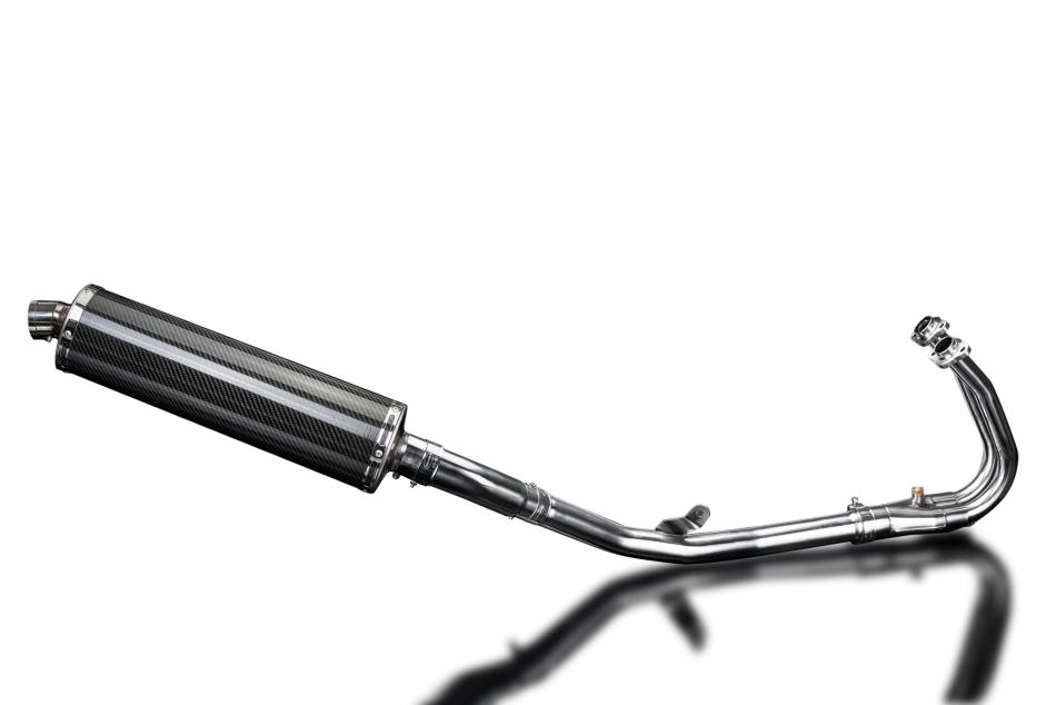 KAWASAKI NINJA 400 Z400 2018-22 FULL EXHAUST 450mm CARBON OVAL BSAU SILENCER