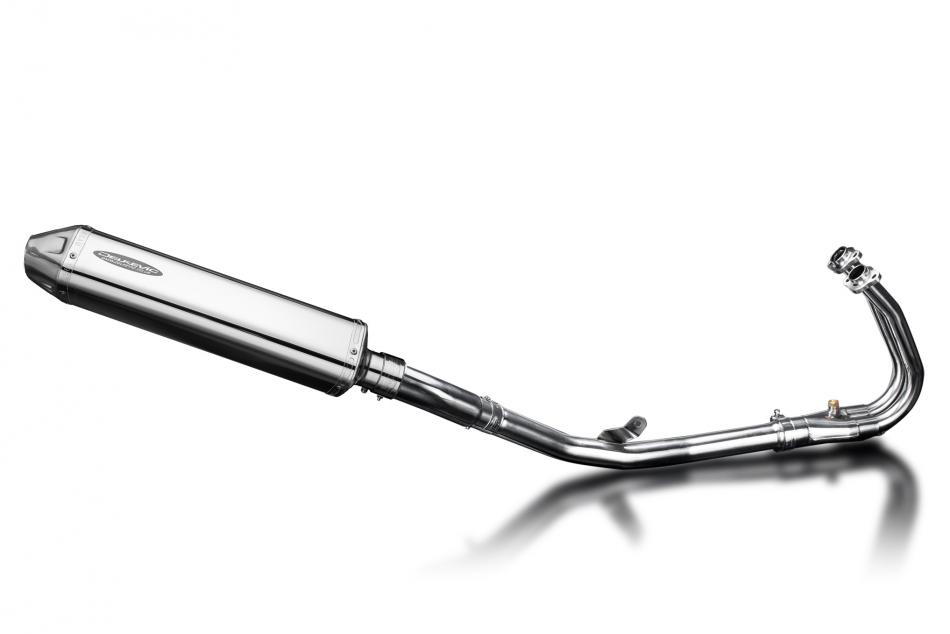 Kawasaki Ninja 400 2018-2023 Full Exhaust 2-1 420mm Tri-Oval Stainless Silencer