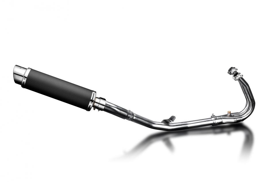 KAWASAKI NINJA 400 Z400 2018-23 FULL EXHAUST 350mm CARBON ROUND BSAU SILENCER