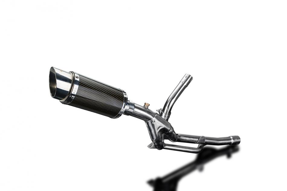 Suzuki DL650 V-Strom 2017-2023 200mm Round Carbon Exhaust Silencer Can Kit