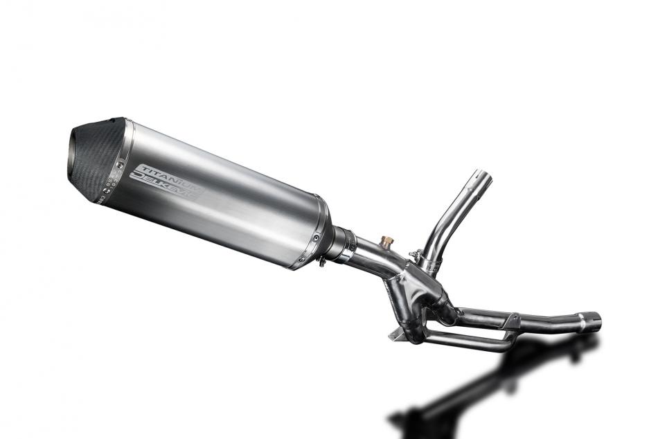 Suzuki DL650 V-Strom 2017-2023 343mm X-Oval Titanium Exhaust Silencer Can Kit