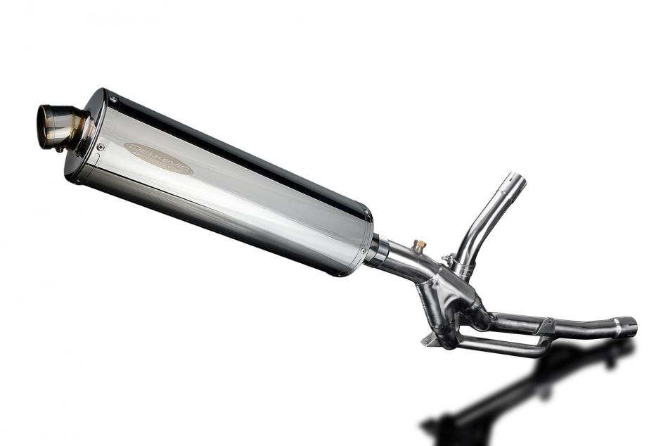Suzuki DL650 V-Strom 2017-2023 450mm Oval Stainless Exhaust Silencer Can Kit