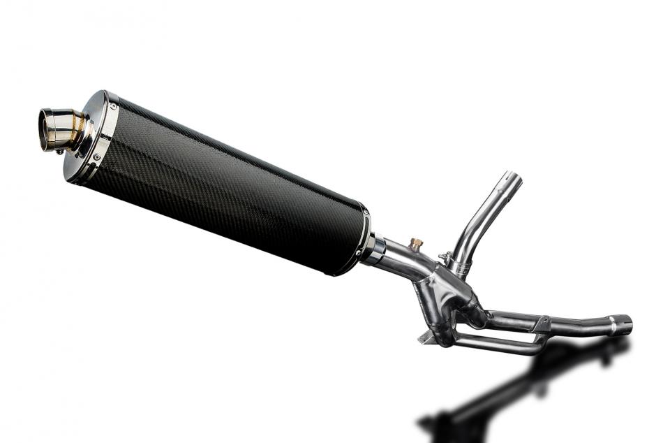 Suzuki DL650 V-Strom 2017-2023 450mm Oval Carbon Exhaust Silencer Can Kit