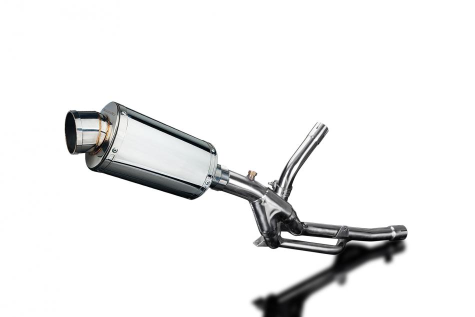 Suzuki DL650 V-Strom 2017-2023 225mm Oval Stainless Exhaust Silencer Can Kit