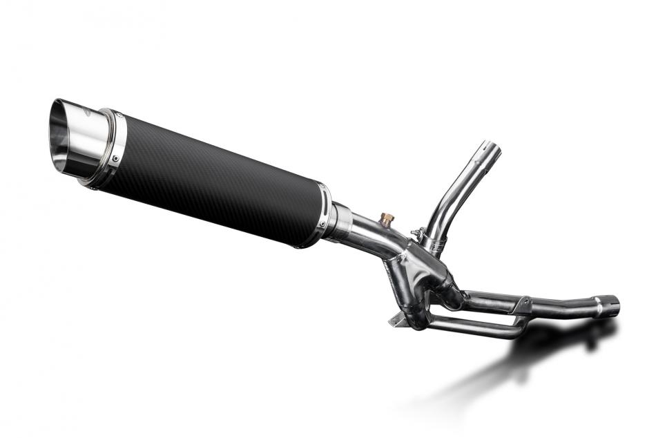 Suzuki DL650 V-Strom 2017-2023 350mm Round Carbon Exhaust Silencer Can Kit