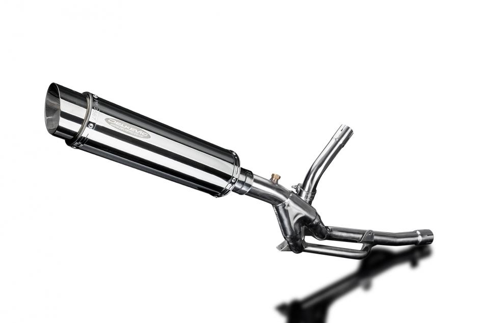 Suzuki DL650 V-Strom 2017-2023 350mm Round Stainless Exhaust Silencer Can Kit