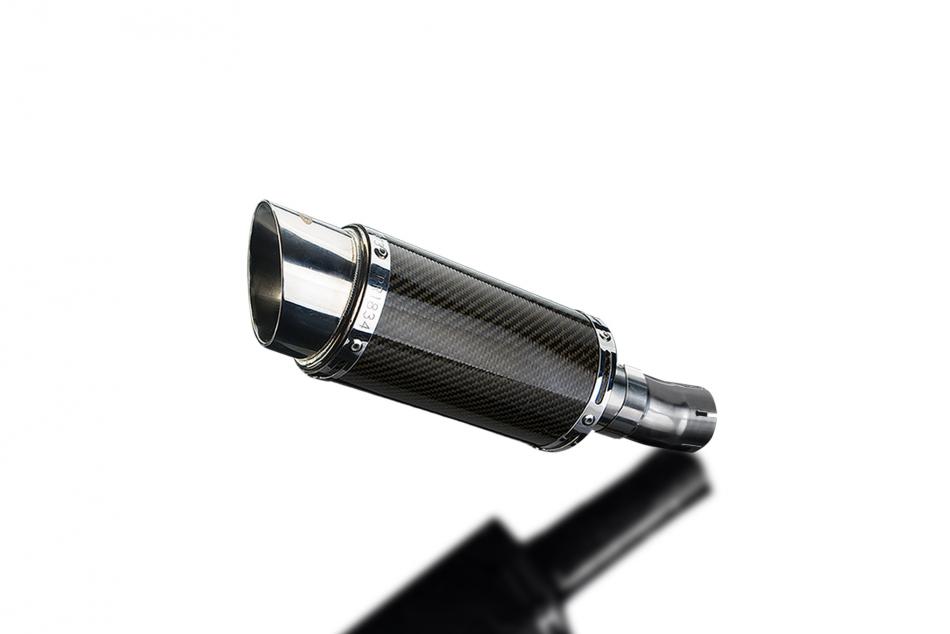 HONDA CB1000R NEO 2018-19 200mm ROUND CARBON SILENCER EXHAUST KIT