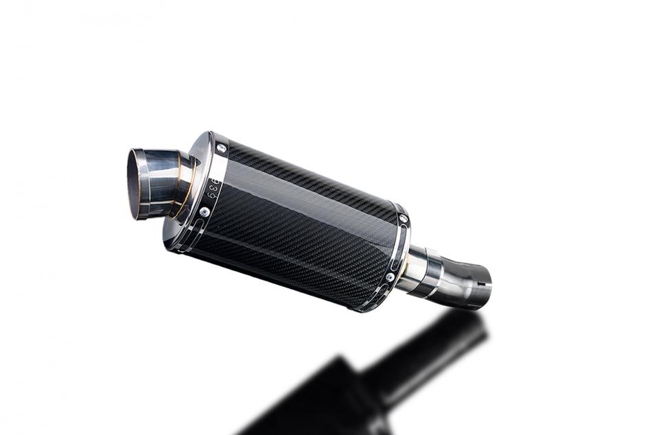 HONDA CB1000R NEO 2018-19 225mm OVAL CARBON SILENCER EXHAUST KIT