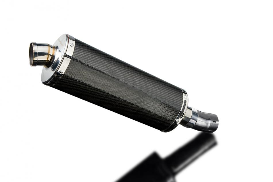 HONDA CB1000R NEO 2018-19 350mm OVAL CARBON BSAU SILENCER EXHAUST KIT