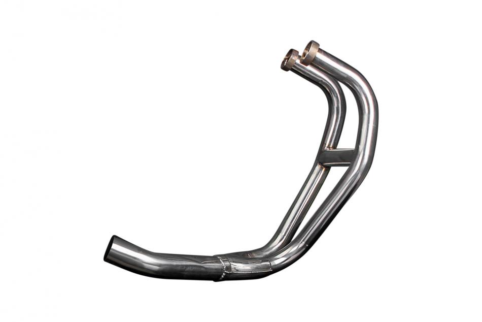 Kawasaki GPZ500S 87-09 Stainless 2-1 Exhaust Downpipes For Non OEM 51mm Silencer