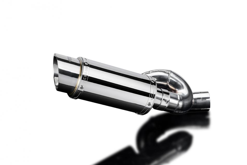 TRIUMPH STREET TRIPLE 765RS 2017-22 MINI 200mm SILENCER ROUND STAINLESS STEEL