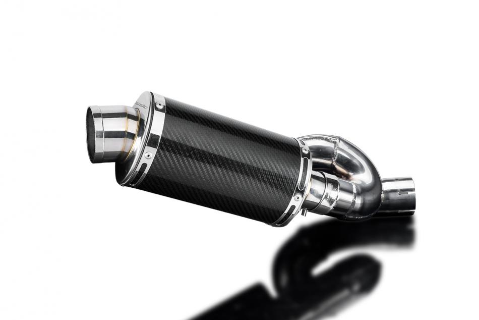 TRIUMPH STREET TRIPLE 765RS 2017-22 DS70 OVAL 225mm CARBON FIBRE SILENCER