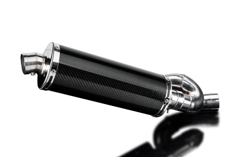 TRIUMPH STREET TRIPLE 765RS 2017-22 OVAL 350mm CARBON FIBRE SILENCER