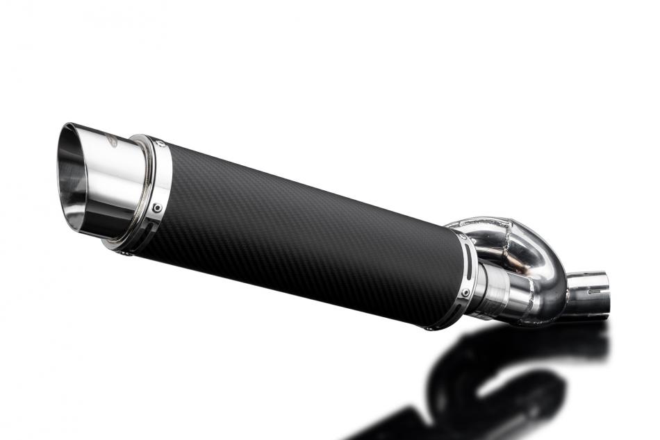TRIUMPH STREET TRIPLE 765RS 2017-22 DL10 ROUND 350mm CARBON FIBRE SILENCER