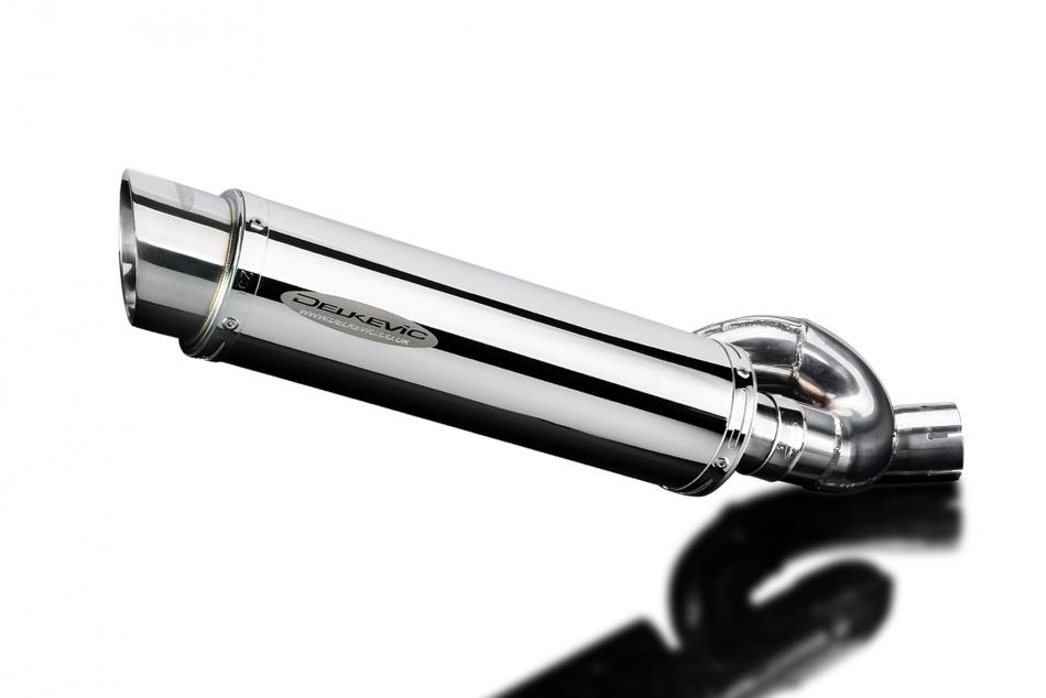 TRIUMPH STREET TRIPLE 765RS 2017-22 SL10 ROUND 350mm STAINLESS STEEL SILENCER